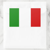 Die Flagge Italiens Rechteckiger Aufkleber (Tasche)