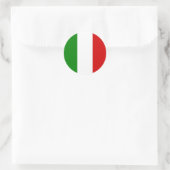 Die Flagge Italiens Runder Aufkleber (Tasche)
