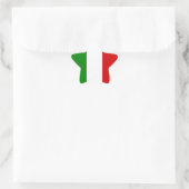 Die Flagge Italiens Stern-Aufkleber (Tasche)