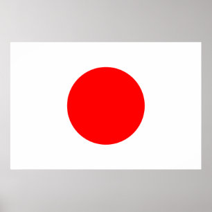Die Flagge Japans Poster