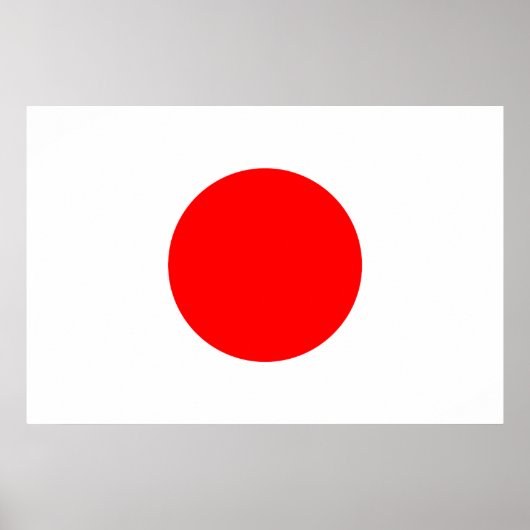 Die Flagge Japans Poster (Vorne)