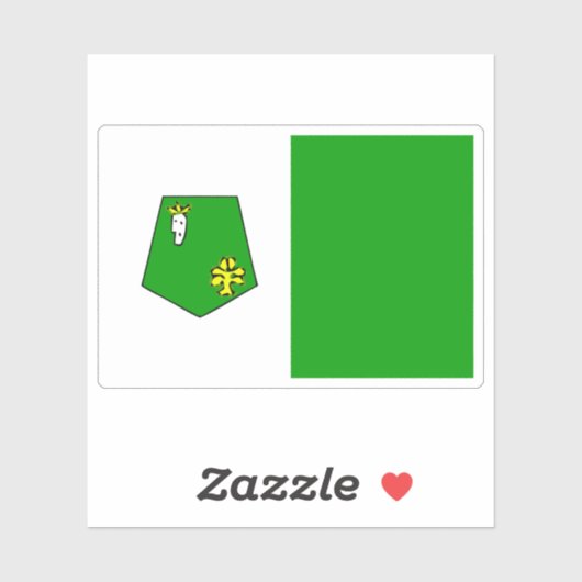 Die Flagge Kenitras, Marokkos Aufkleber (Blatt)