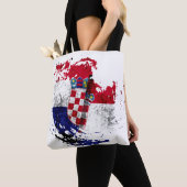 die Flagge Kroatiens Tasche (Von Nahem)