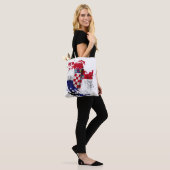 die Flagge Kroatiens Tasche (Am Model)