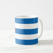 Die Flagge Kubas Kaffeetasse (VorderseiteRechts)