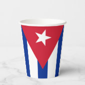 Die Flagge Kubas Pappbecher (Rückseite)