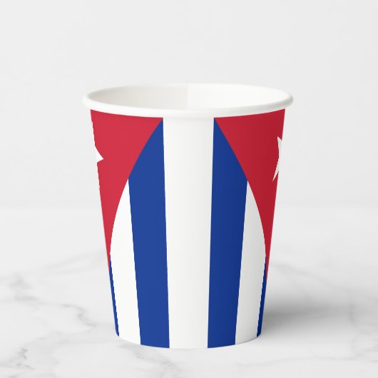 Die Flagge Kubas Pappbecher (Links)