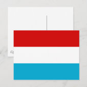 Die Flagge Luxemburgs Postkarte (Vorne/Hinten)