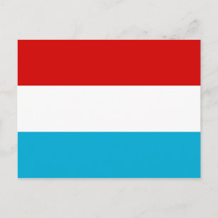 Die Flagge Luxemburgs Postkarte