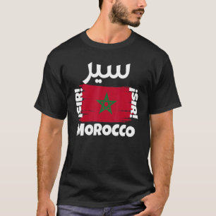 Die Flagge Marokkos unter der Flagge Marokkos, Sir T-Shirt