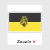 Die Flagge Nordhausens Aufkleber (Blatt)