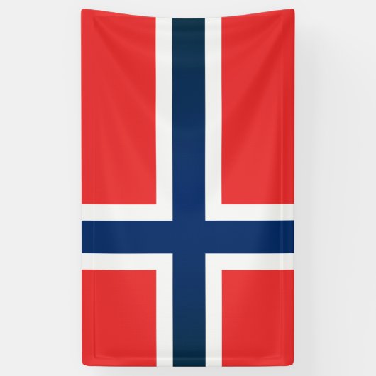 Die Flagge Norwegens Banner (Vertikal)
