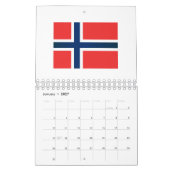 Die Flagge Norwegens Kalender (Jan 2027)