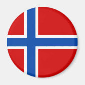 Die Flagge Norwegens Magnet (Vorne)