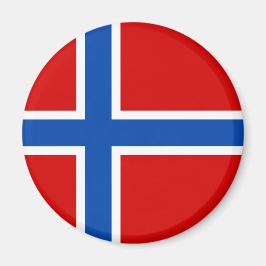 Die Flagge Norwegens Magnet (Vorne)