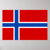 Die Flagge Norwegens Poster (Vorne)