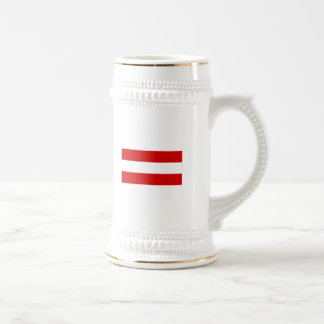 Die Flagge Österreichs Bierglas