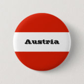 Die Flagge Österreichs Button (Vorderseite)