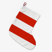 Die Flagge Österreichs Großer Weihnachtsstrumpf (Vorderansicht (hängend))