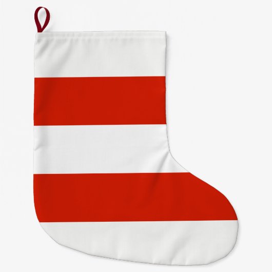 Die Flagge Österreichs Großer Weihnachtsstrumpf (Vorderseite)