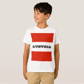 Die Flagge Österreichs T-Shirt (Vorne ganz)