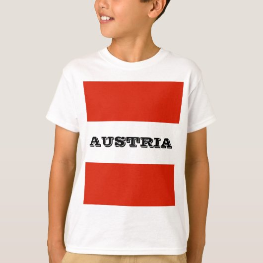 Die Flagge Österreichs T-Shirt (Vorderseite)
