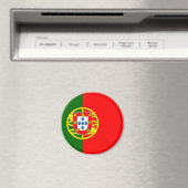 Die Flagge Portugals (Bandeira de Portugal) Magnet (In Situ (Geschirrspüler))