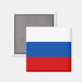 Die Flagge Russlands Magnet (Vorderseite/Rückseite)