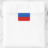 Die Flagge Russlands Quadratischer Aufkleber (Tasche)