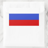 Die Flagge Russlands Rechteckiger Aufkleber (Tasche)