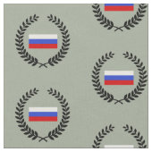 Die Flagge Russlands Stoff (Nahaufnahme)