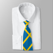 Die Flagge Schwedens mit Drei Kronen Schwedens wur Krawatte (Gebunden)