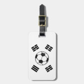Die Flagge Südkoreas | Fußball-Sketch Gepäckanhänger (Vorderseite vertikal)