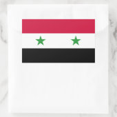 Die Flagge Syriens Rechteckiger Aufkleber (Tasche)