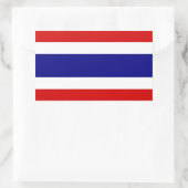 Die Flagge Thailands Rechteckiger Aufkleber (Tasche)