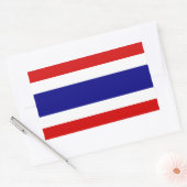 Die Flagge Thailands Rechteckiger Aufkleber (Umschlag)
