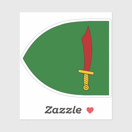 Die Flagge Transsilvaniens (1350) Aufkleber (Blatt)