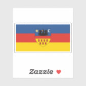 Die Flagge Transsilvaniens Aufkleber (Blatt)