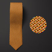 Die Flagge Ugandas Muster Necktie hebt die Nation Krawatte
