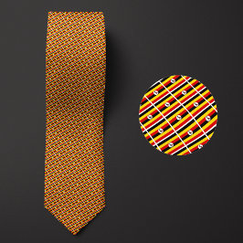 Die Flagge Ugandas Muster Necktie hebt die Nation Krawatte