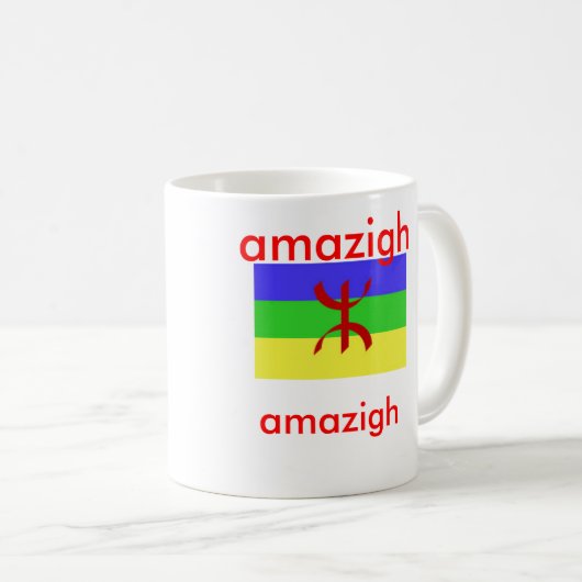 die Flagge von amazigh Leuten Kaffeetasse (VorderseiteRechts)