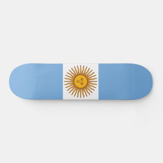 Die Flagge von Argentinien Skateboard (Horizontal)