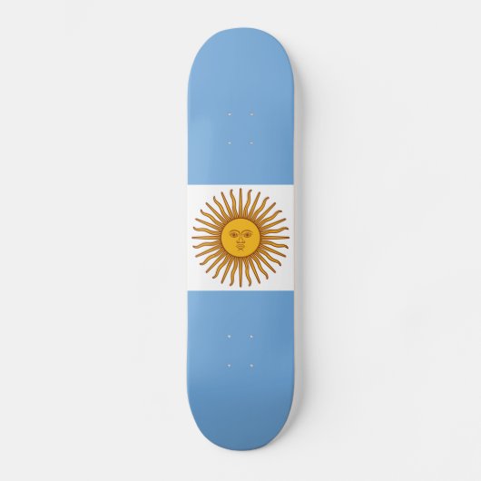 Die Flagge von Argentinien Skateboard (Vorderseite)