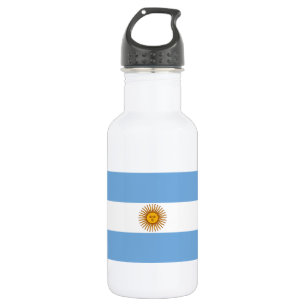 Die Flagge von Argentinien Trinkflasche