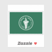 Die Flagge von Bangkok, Thailand Aufkleber (Blatt)