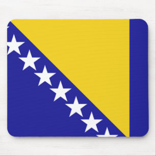 Die Flagge von Bosnien und Herzegowina Mousepad