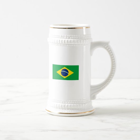 Die Flagge von Brasilien Bierglas (Rechts)