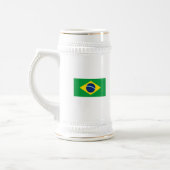 Die Flagge von Brasilien Bierglas (Links)