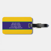 Die Flagge von Brasilien Personalisiert modernes R Gepäckanhänger (Rückseite horizontal)