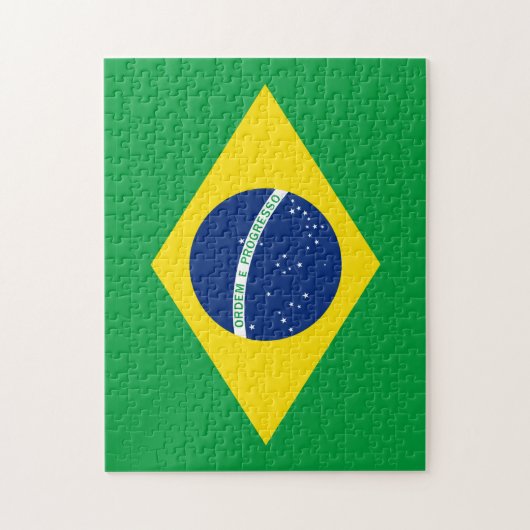 Die Flagge von Brasilien Puzzle (Vertikal)
